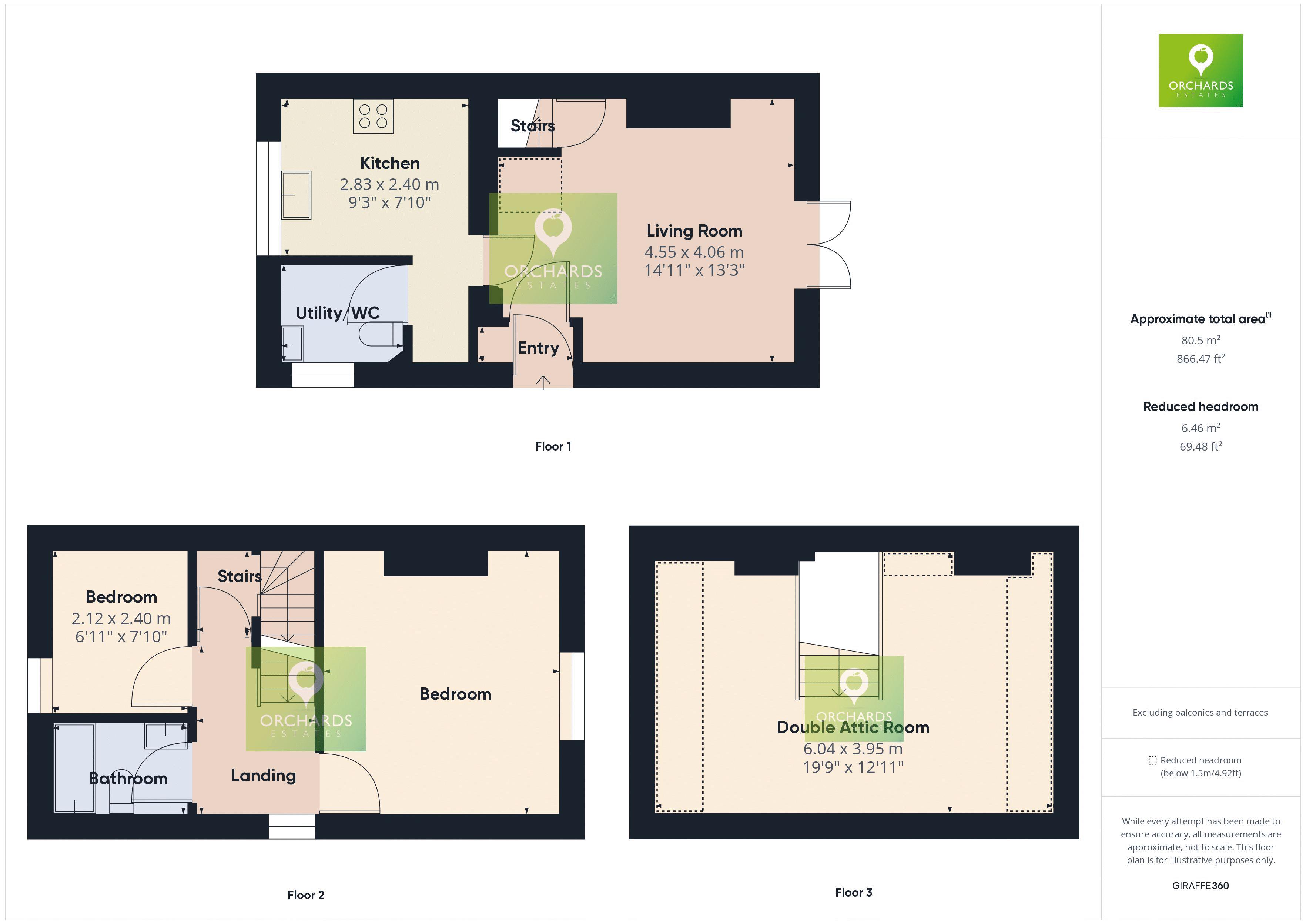 3 bed cottage for sale in The Mead, Yeovil - Property floorplan