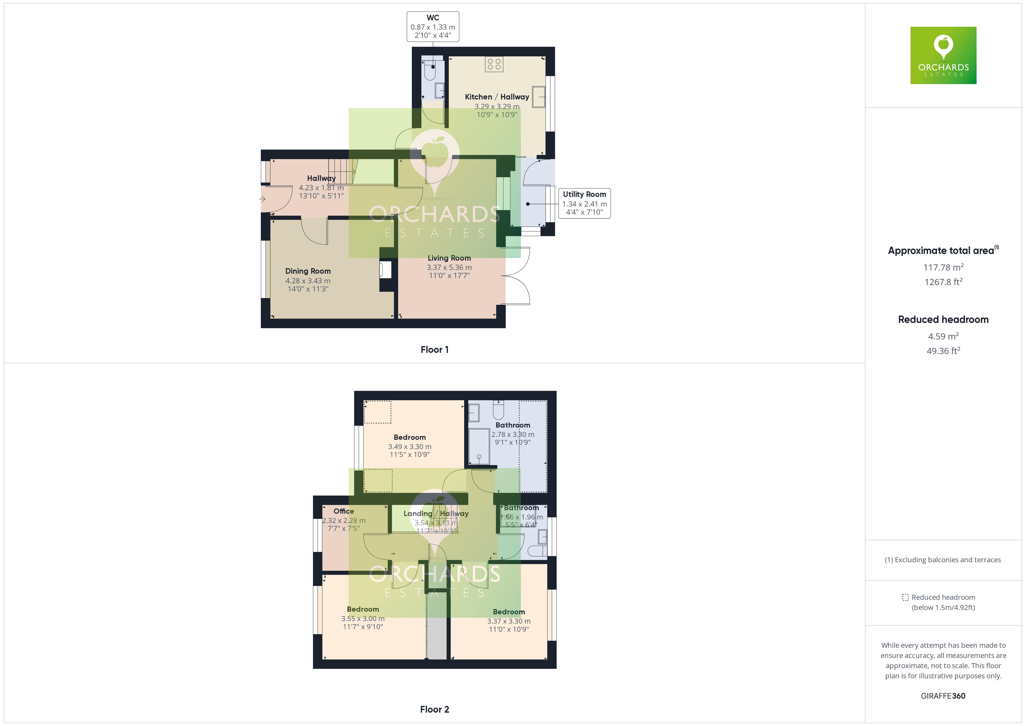 4 bed house for sale in Combe Park, Yeovil - Property floorplan