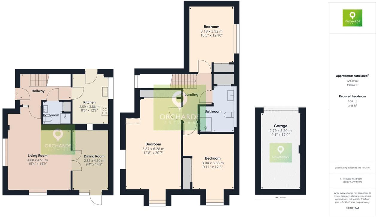 3 bed for sale in Hayes End Manor, South Petherton - Property floorplan