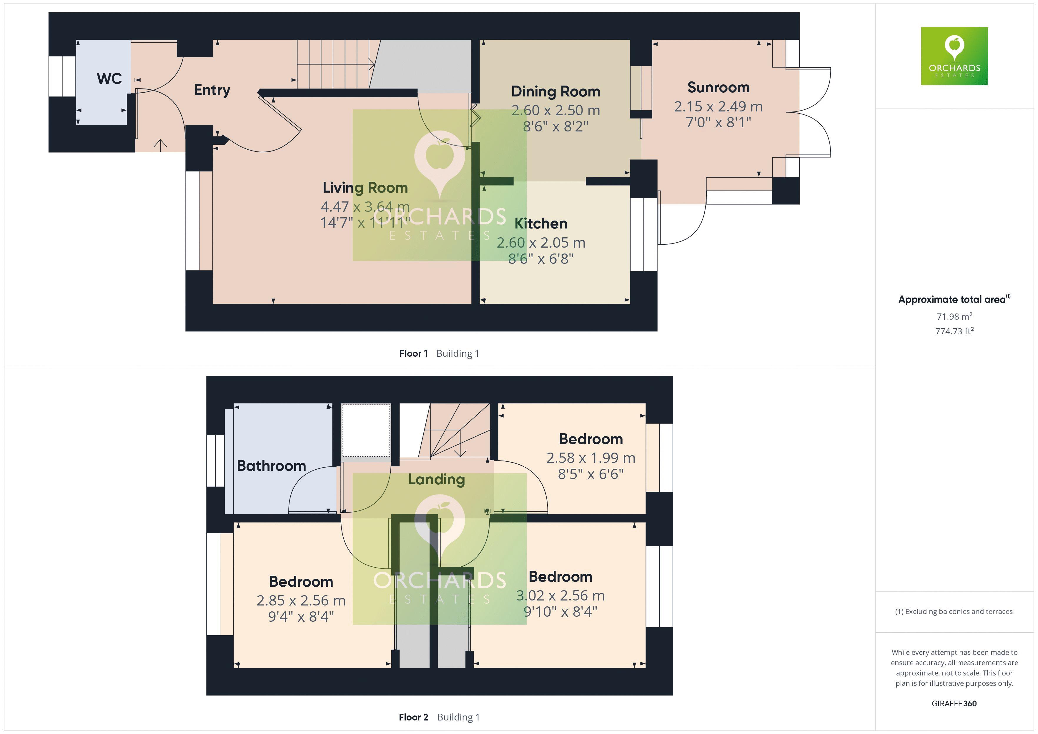 3 bed house for sale in Hills Orchard, Martock - Property floorplan