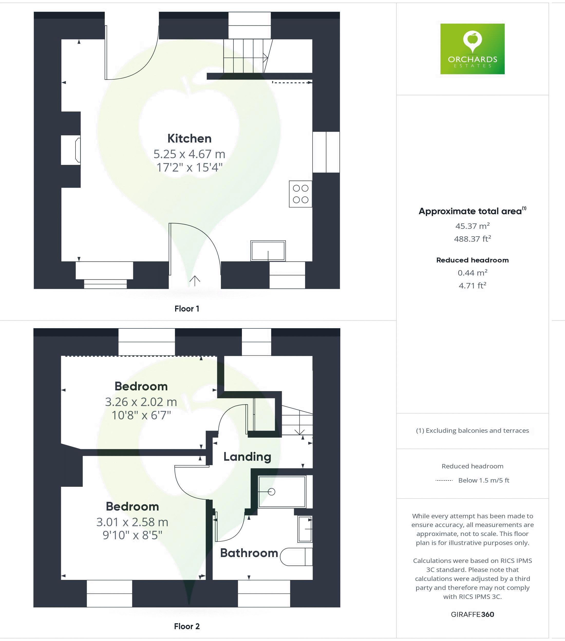 2 bed cottage for sale in Water Street, Barrington - Property floorplan