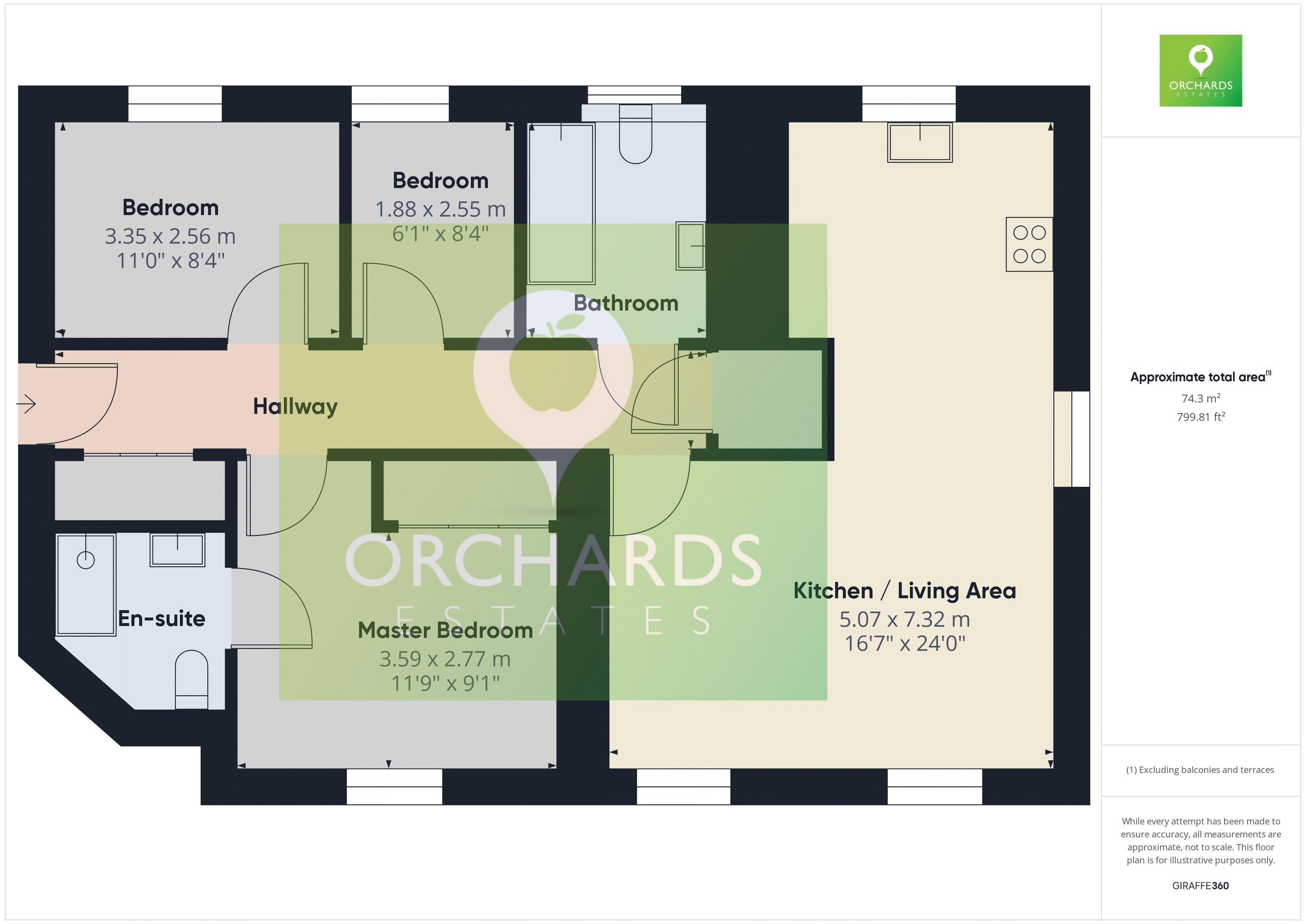3 bed for sale in Shepherd Court, Yeovil - Property floorplan