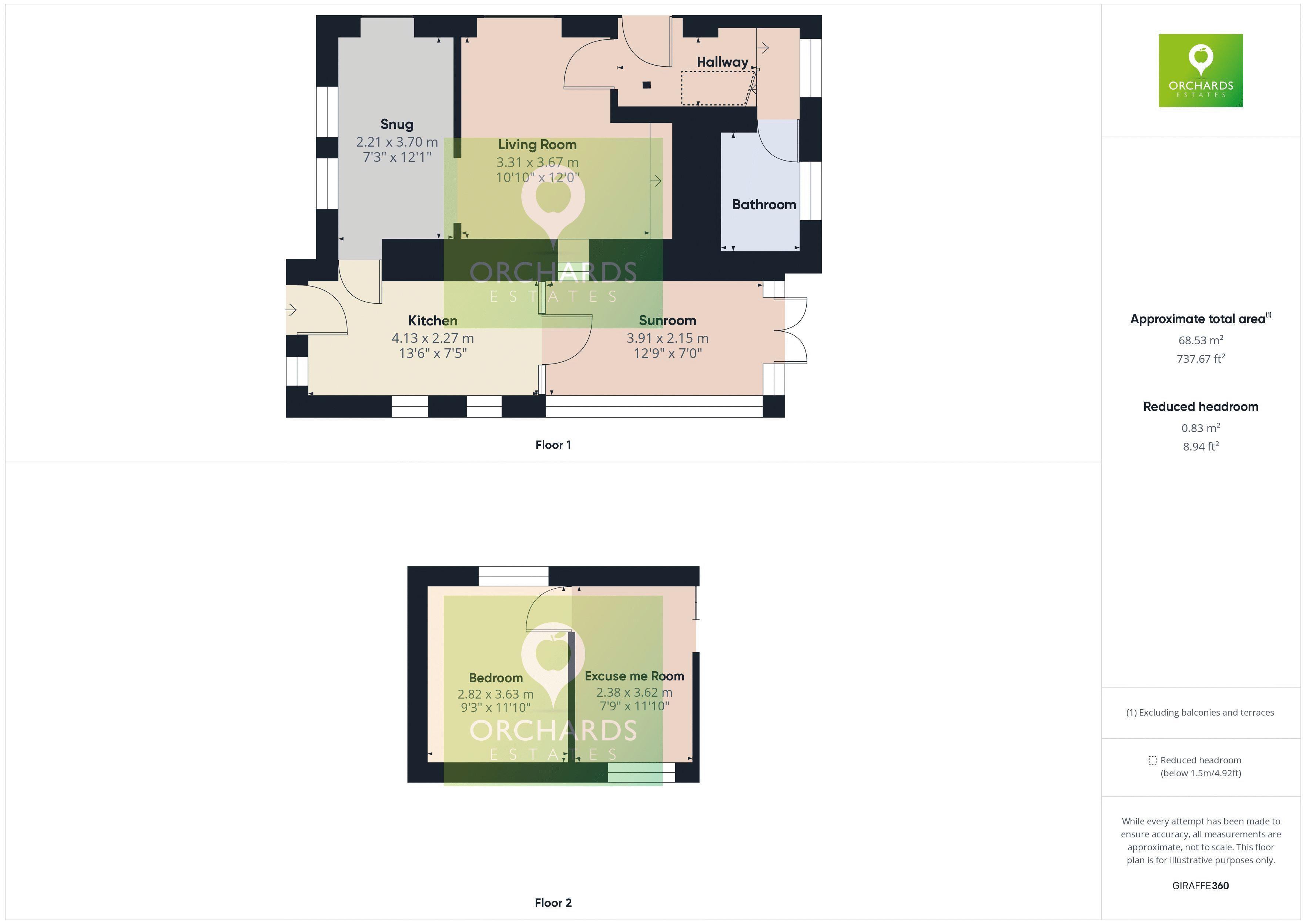 2 bed cottage for sale in Owl Street, East Lambrook - Property floorplan