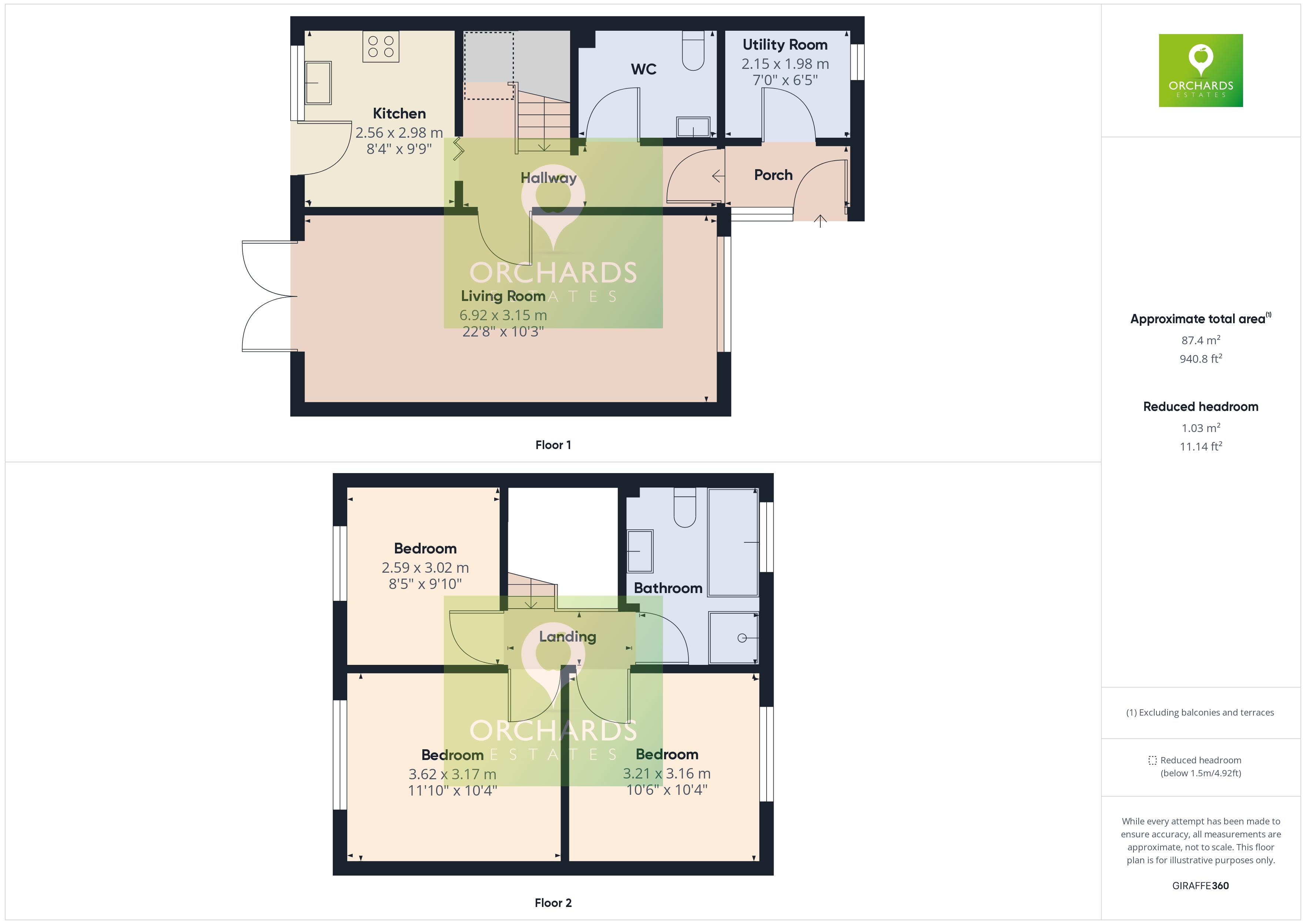 3 bed house for sale in Henley View, Crewkerne - Property floorplan