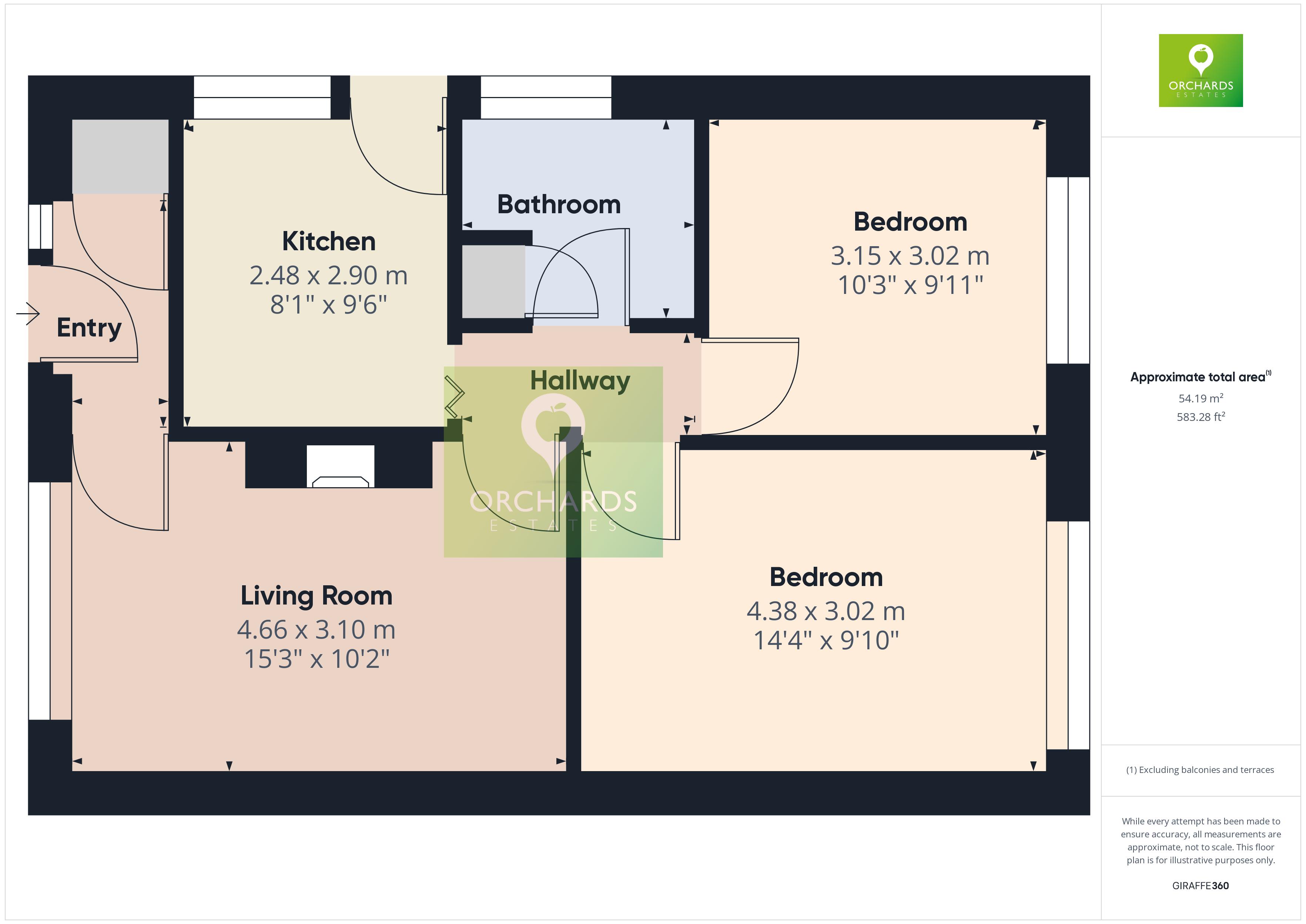 2 bed bungalow for sale in Alder Grove, Yeovil - Property floorplan