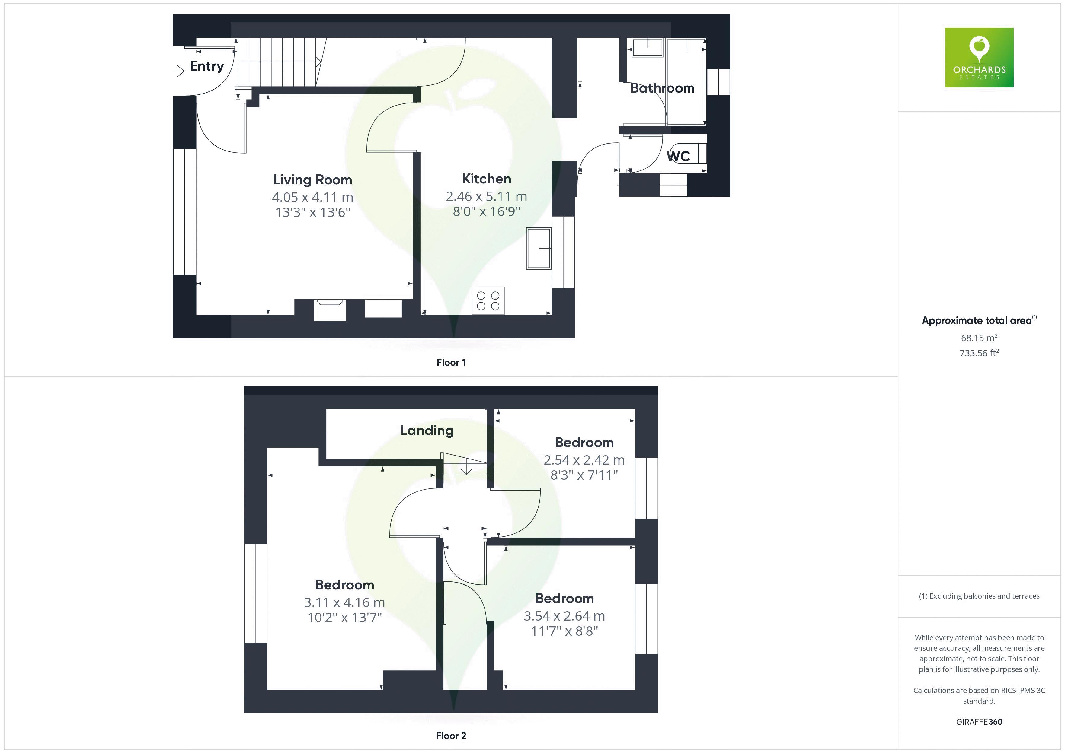 3 bed house for sale in Montacute Road, Tintinhull - Property floorplan