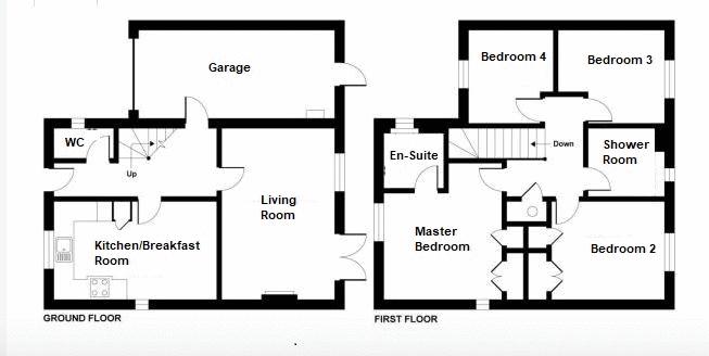 4 bed house for sale in Becks Field, Stoke-Sub-Hamdon - Property floorplan