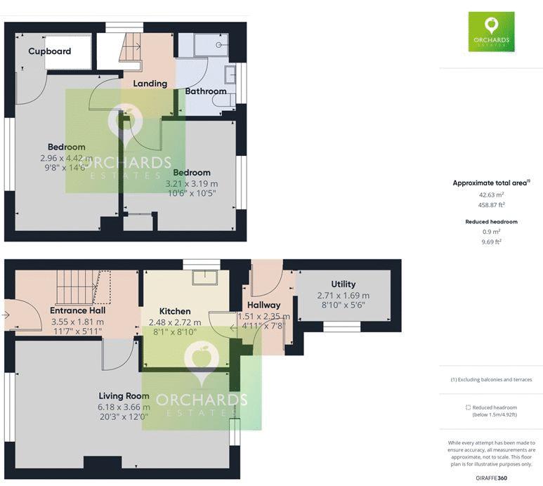 2 bed house for sale in Langmead Place, Crewkerne - Property floorplan