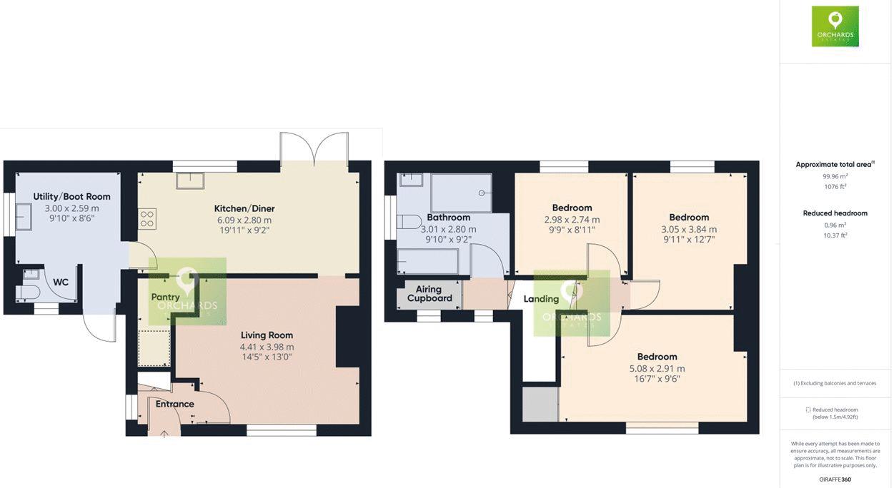 3 bed house for sale in Hitchen, Merriott - Property floorplan