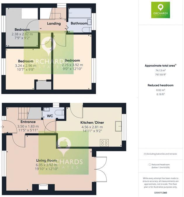 3 bed house for sale in Ridgway, Crewkerne - Property floorplan