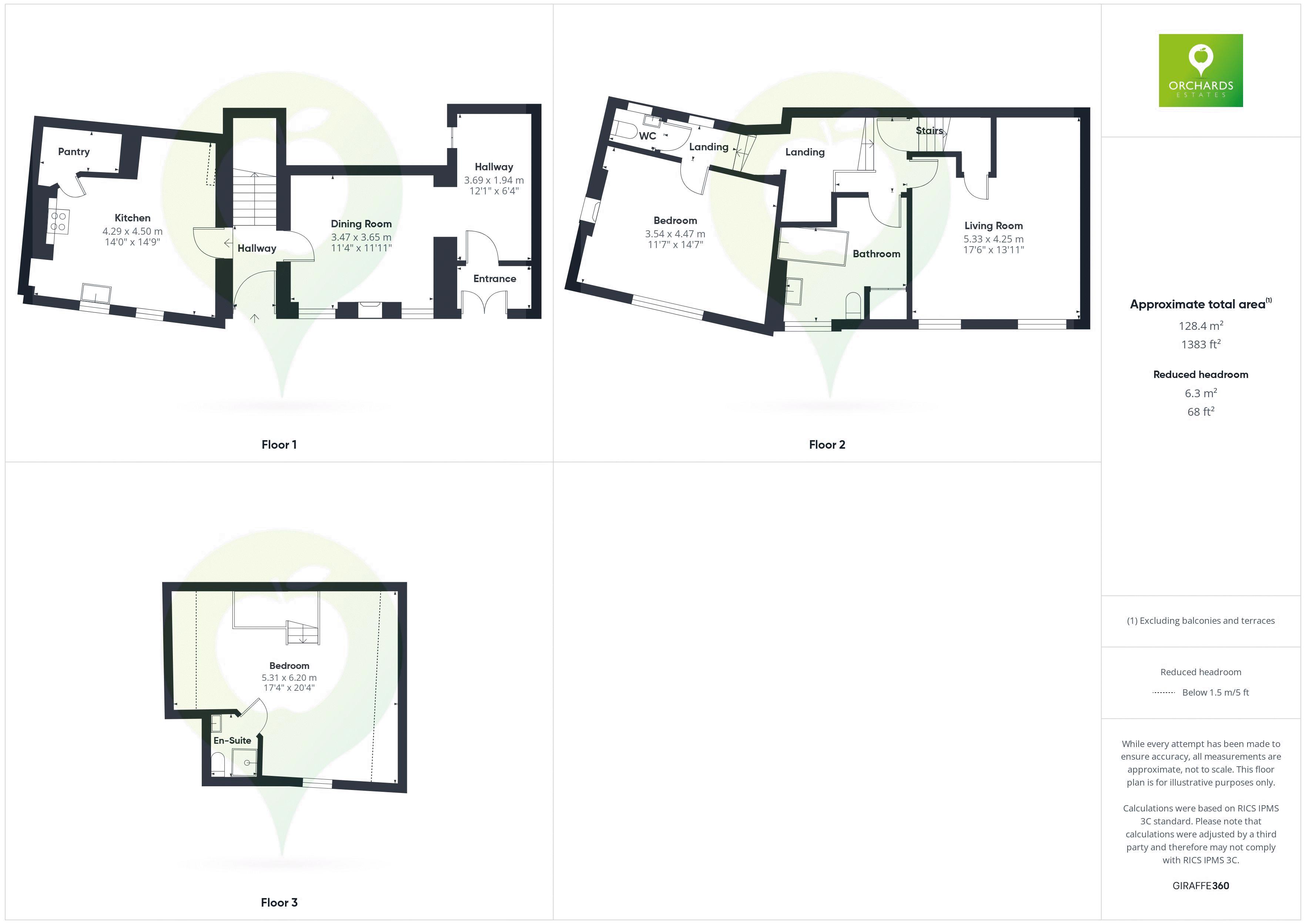 3 bed house for sale in Prigg Lane, South Petherton - Property floorplan