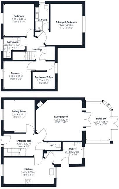 8 bed house for sale, South Petherton - Property floorplan