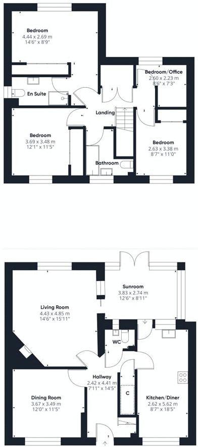 8 bed house for sale, South Petherton - Property floorplan