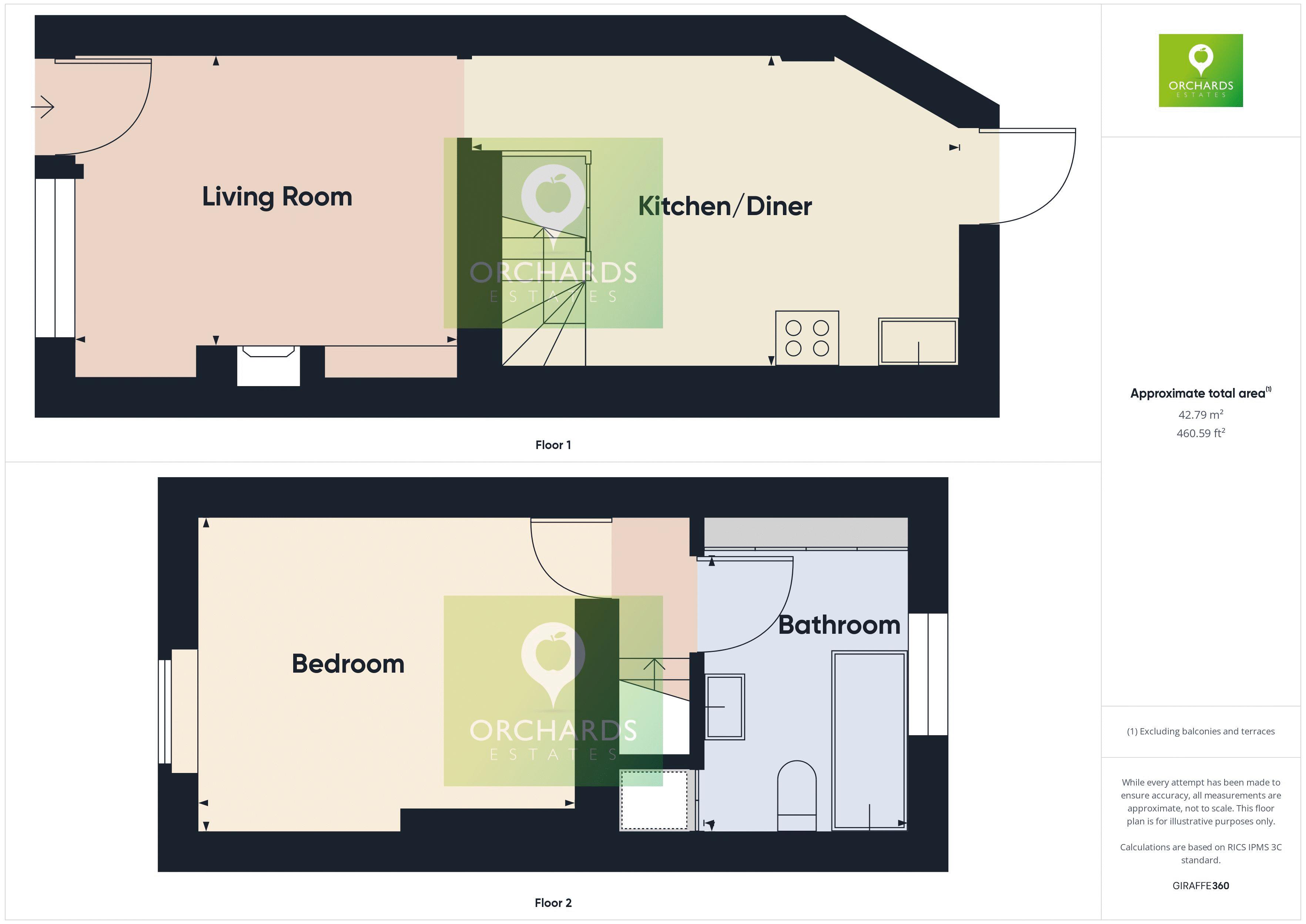 1 bed cottage to rent in Palmer Street, South Petherton - Property floorplan