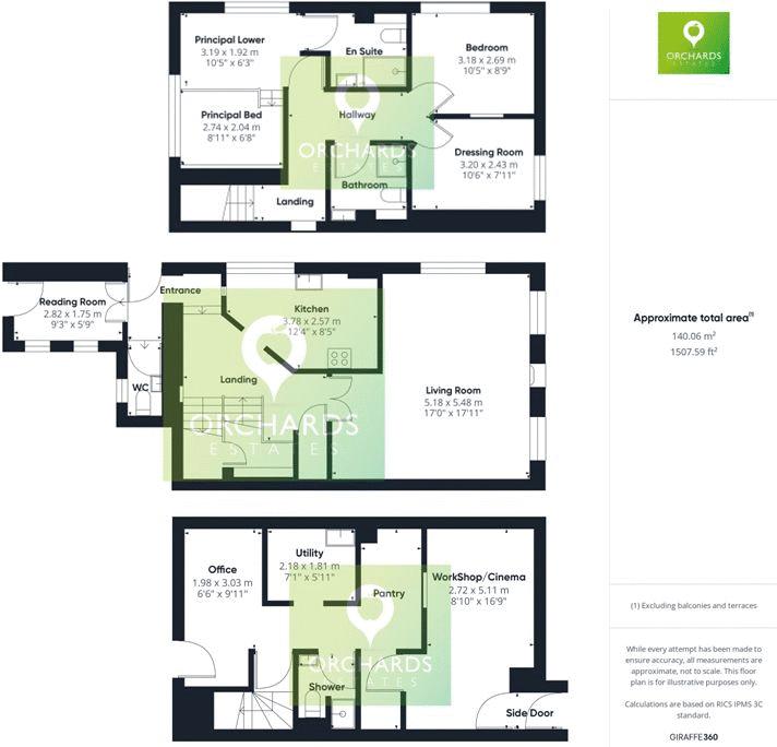 3 bed cottage for sale in St James's Street, South Petherton - Property floorplan