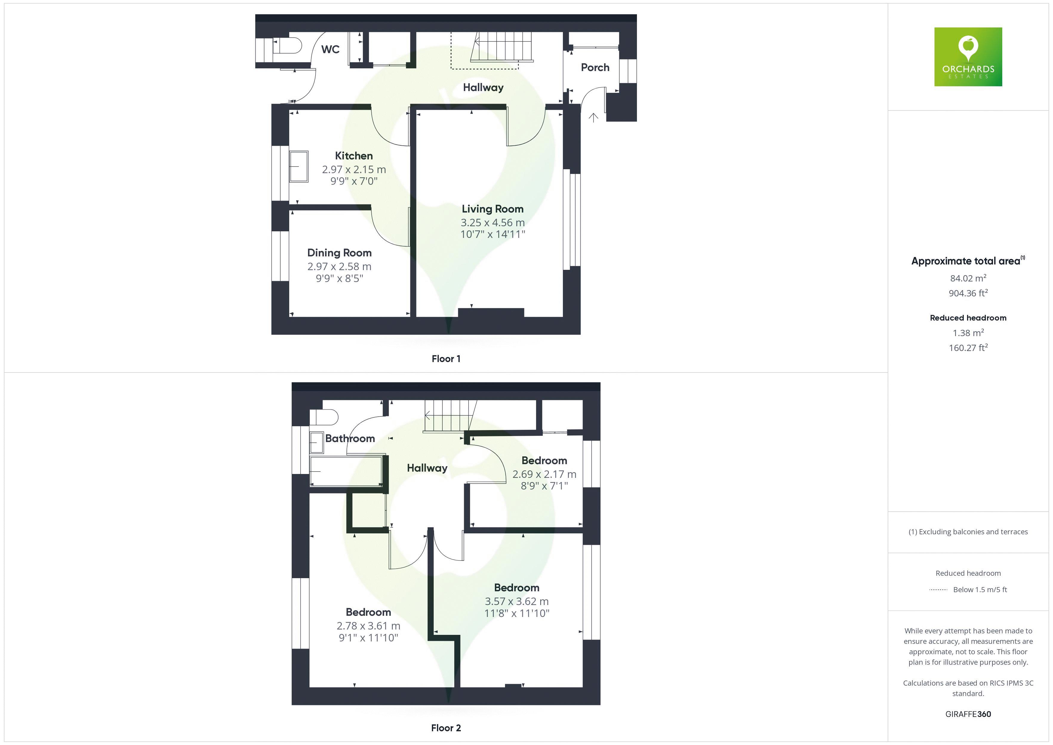 3 bed house for sale in Welbeck Road, Yeovil - Property floorplan