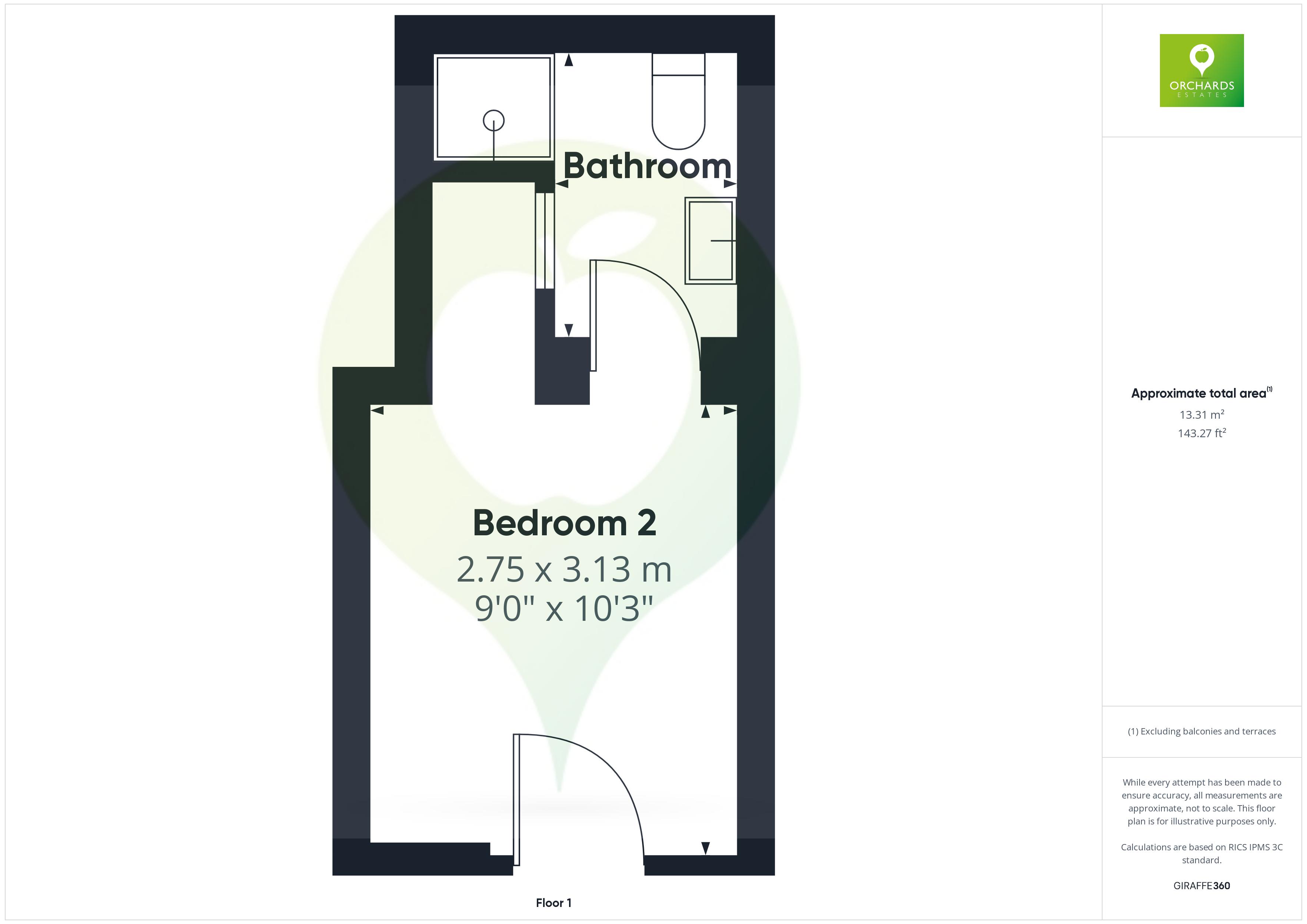 1 bed to rent in Sherborne Road, Yeovil - Property floorplan