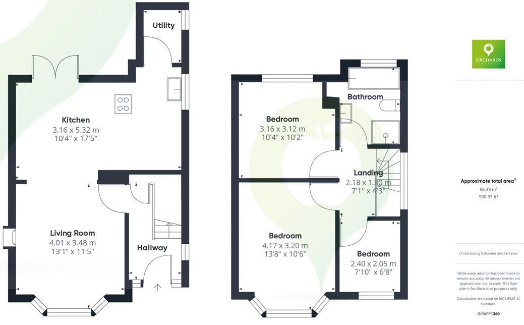 3 bed house for sale in Ilchester Road, Yeovil - Property floorplan