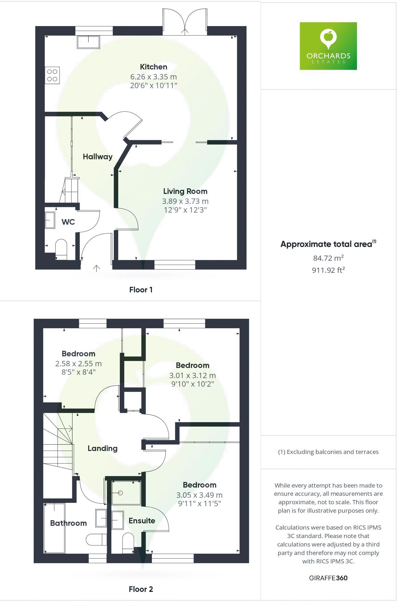 3 bed house to rent in Main Street, Babcary - Property floorplan