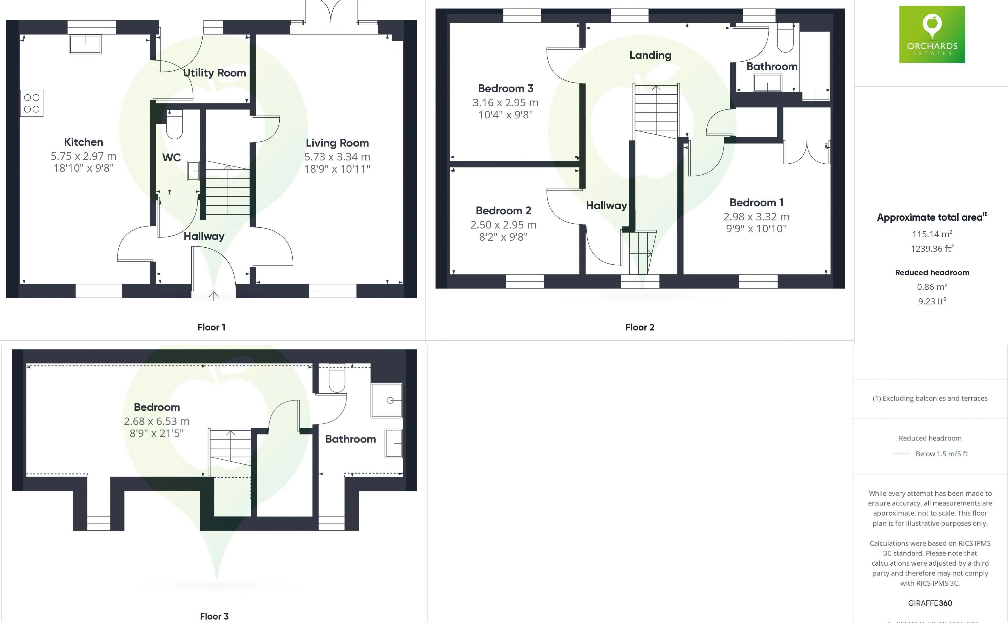 4 bed house for sale in Long Orchard Way, Martock - Property floorplan