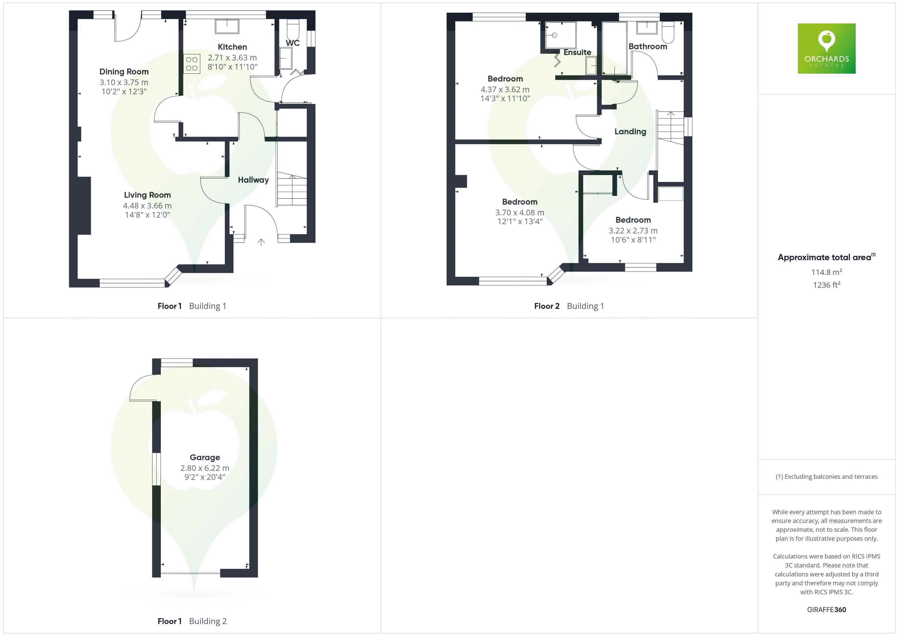 3 bed house to rent in Combe Park, Yeovil - Property floorplan