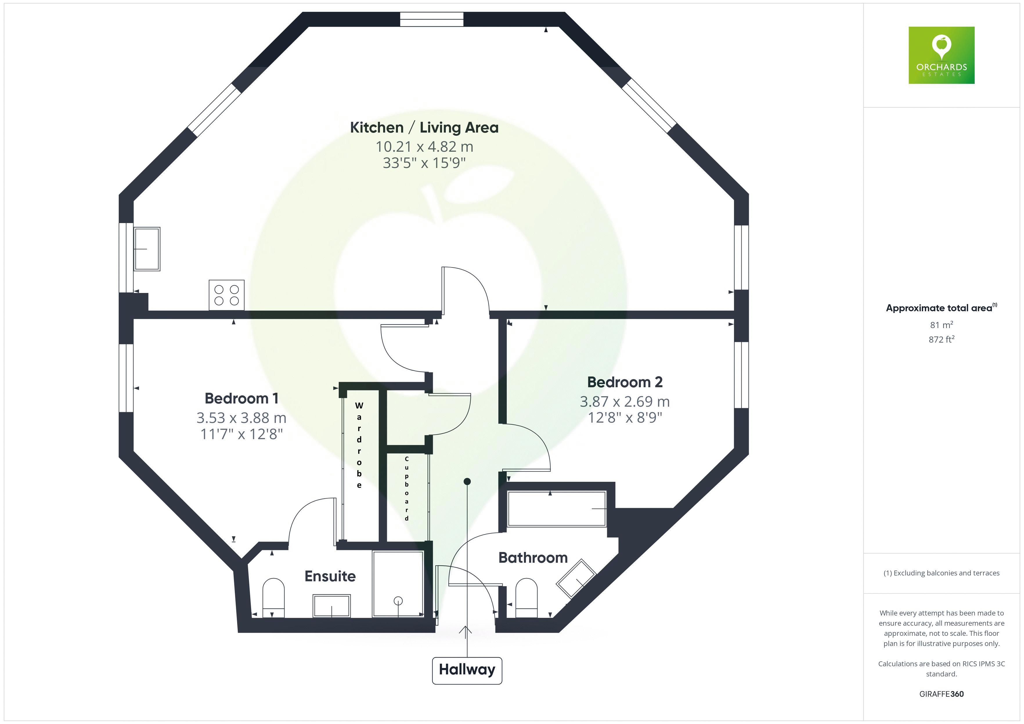 2 bed for sale in Shepherd Court, Yeovil - Property floorplan