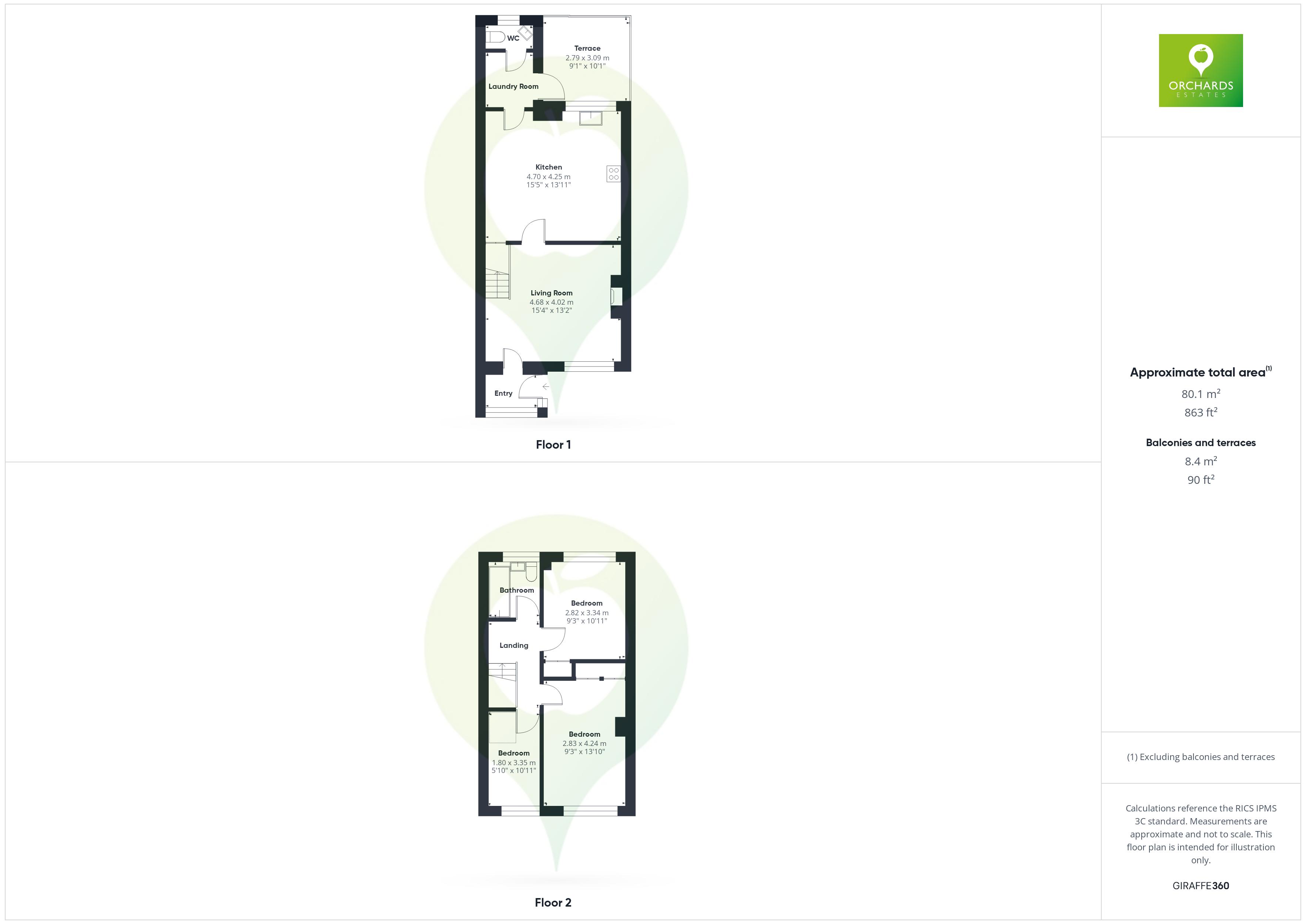 3 bed house for sale in Pitway, South Petherton - Property floorplan