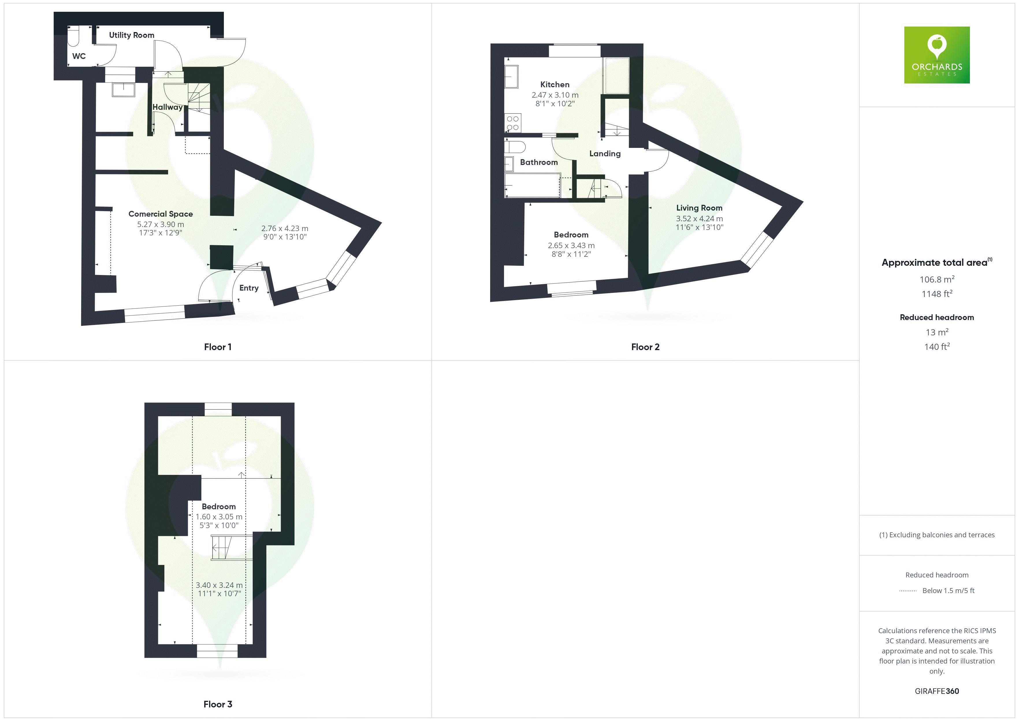 2 bed for sale in and  St. James Street, South Petherton - Property floorplan