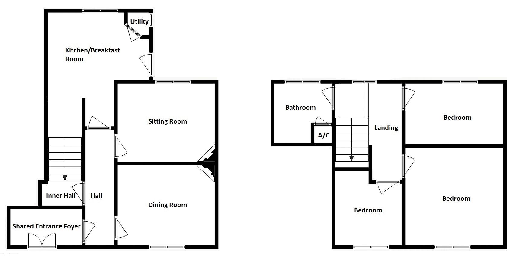 3 bed house for sale in Higher Street, Bower Hinton - Property floorplan