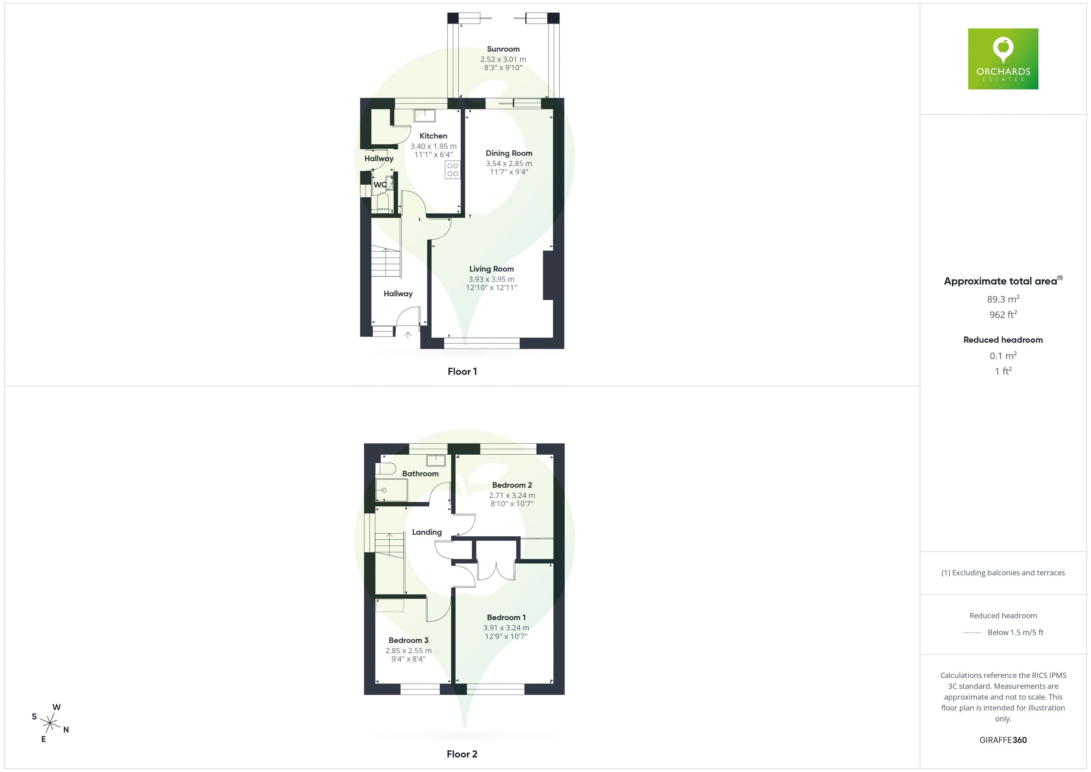 3 bed house to rent in Folly Fields, Yeovil - Property floorplan