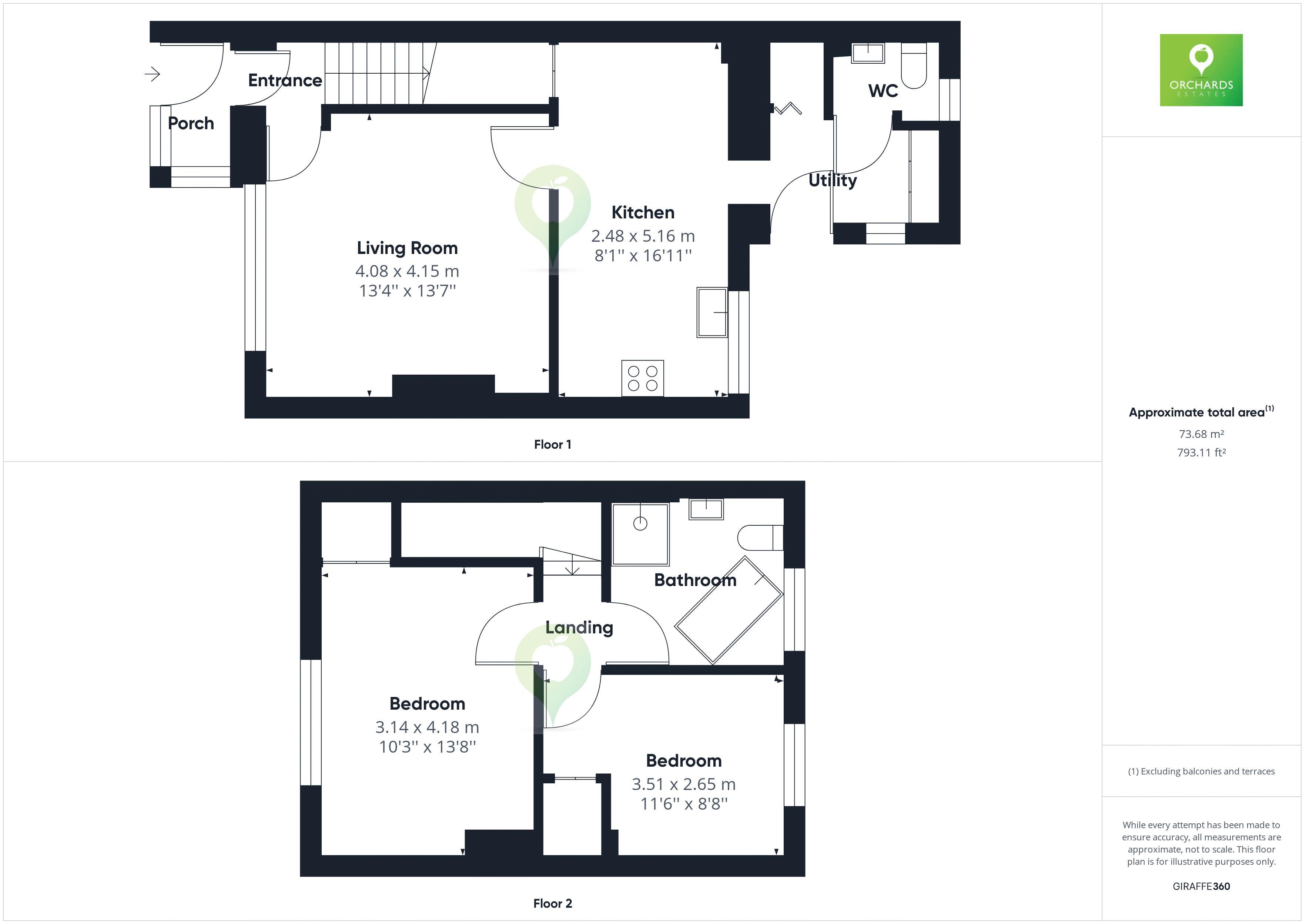 2 bed house for sale in The Avenue, Stoke-Sub-Hamdon - Property floorplan