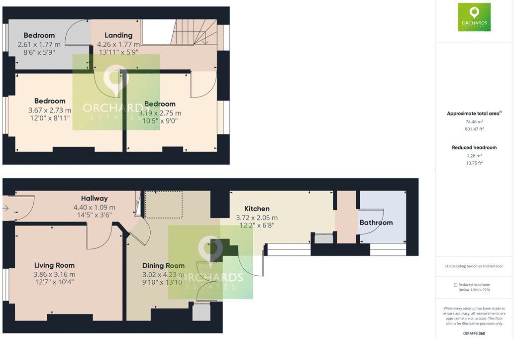 3 bed cottage for sale in North Street, Martock - Property floorplan