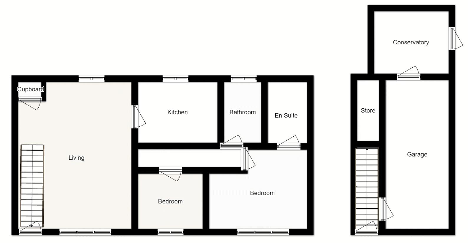 2 bed to rent in Bell Chase, Yeovil - Property floorplan