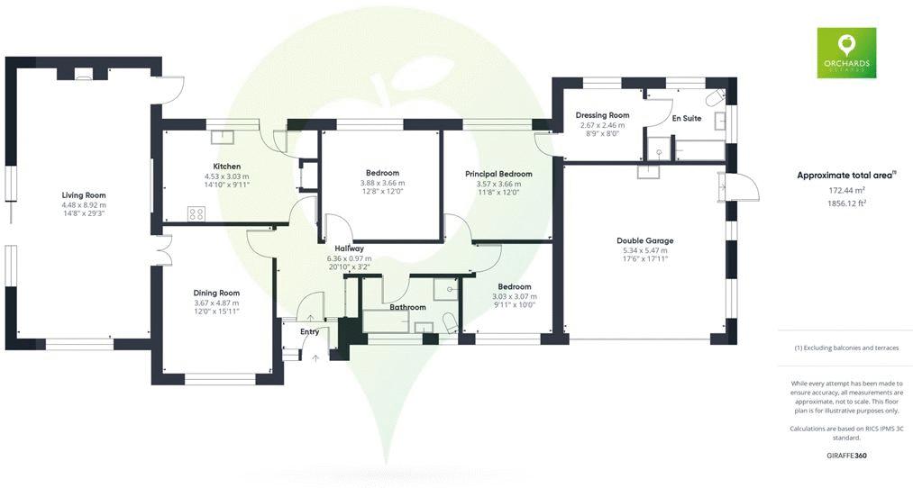 3 bed bungalow for sale in Lightgate Lane, South Petherton - Property floorplan