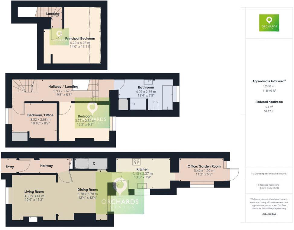 3 bed cottage for sale in Bower Hinton, Martock - Property floorplan