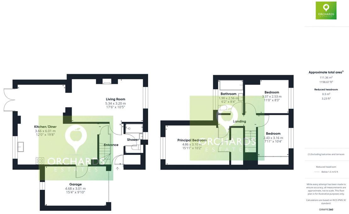 3 bed house for sale in Montacute Road, Yeovil - Property floorplan