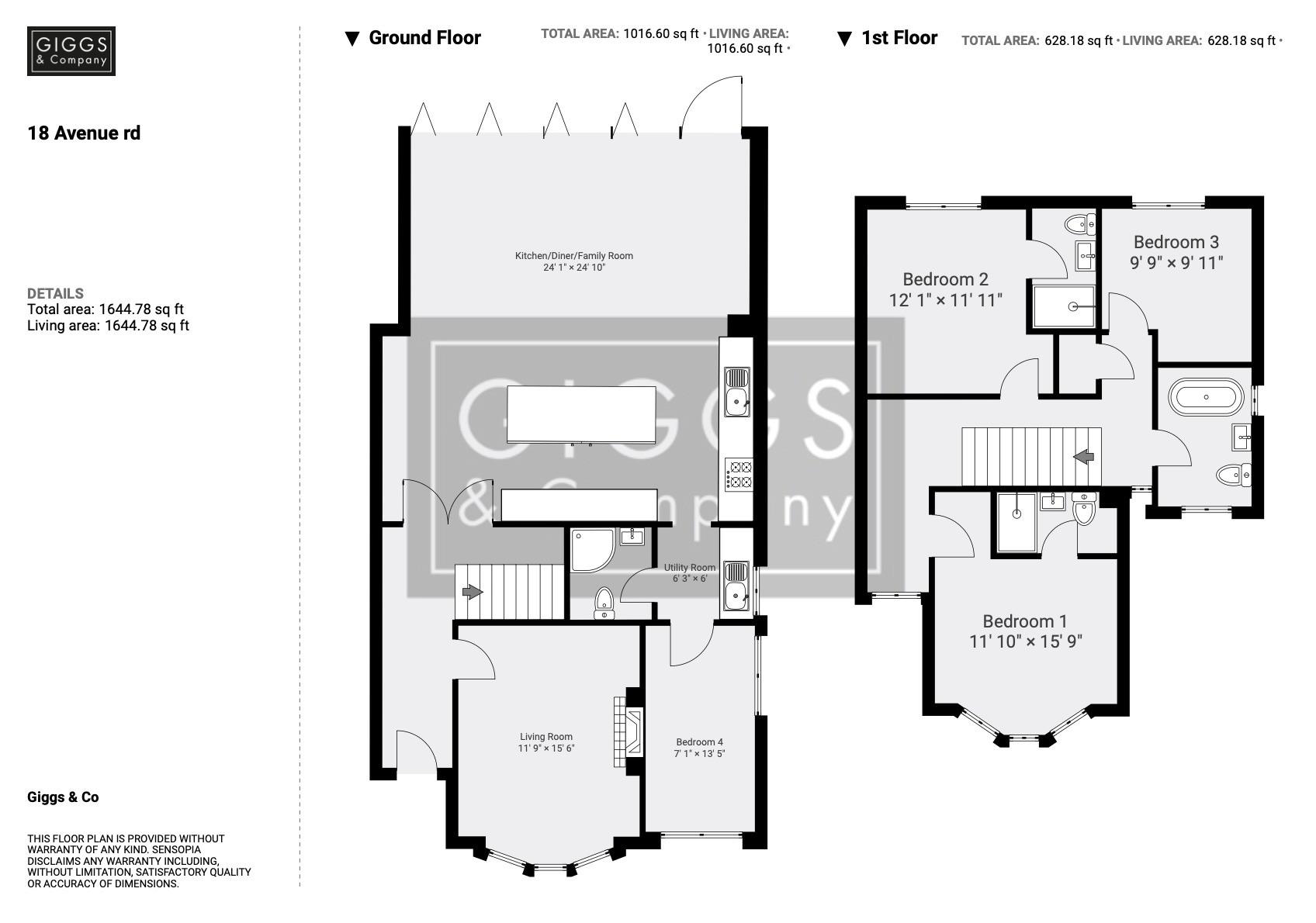 4 bed semi-detached house to rent in Avenue Road, St Neots - Property Floorplan