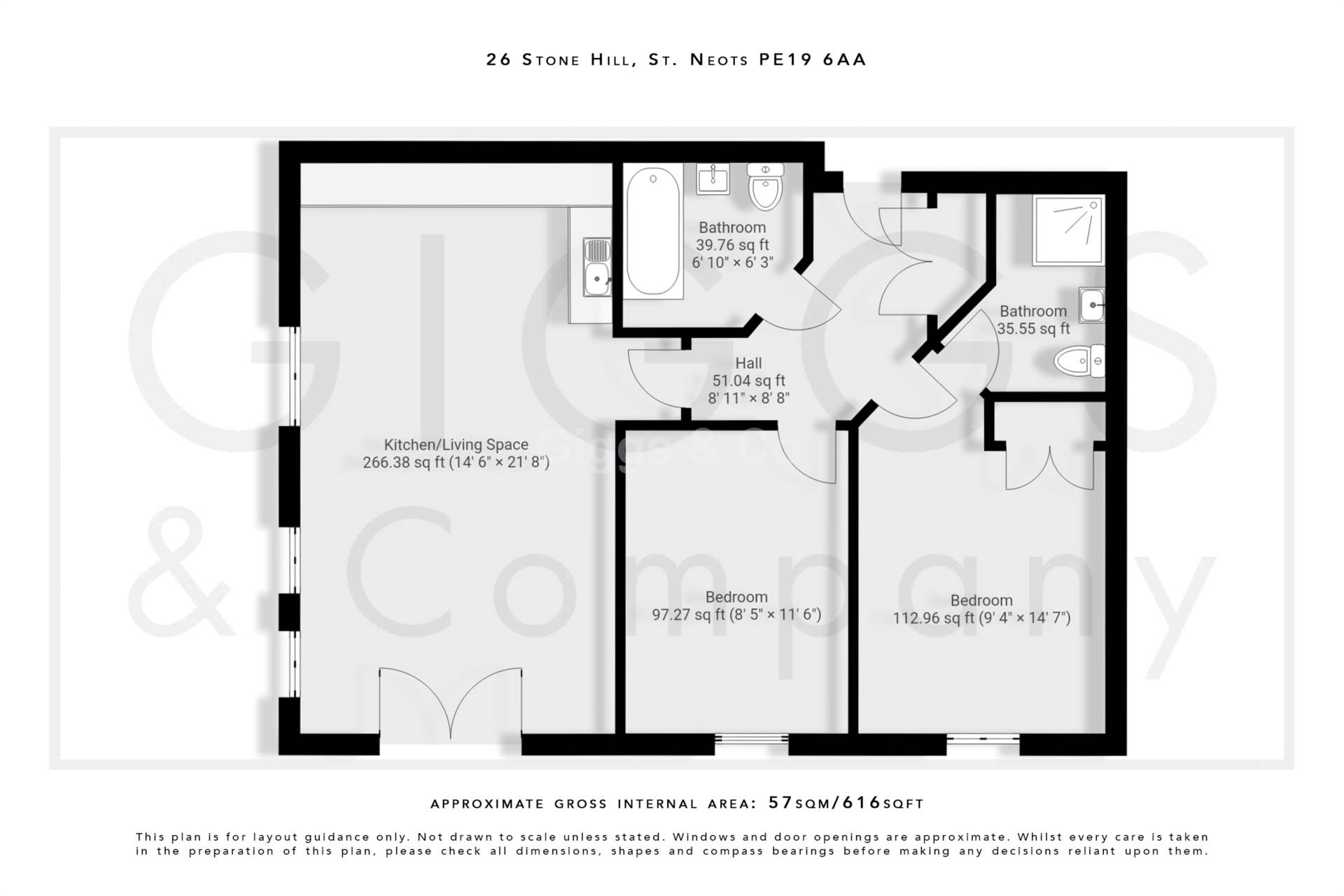 2 bed flat to rent in Stonehill, St Neots 12