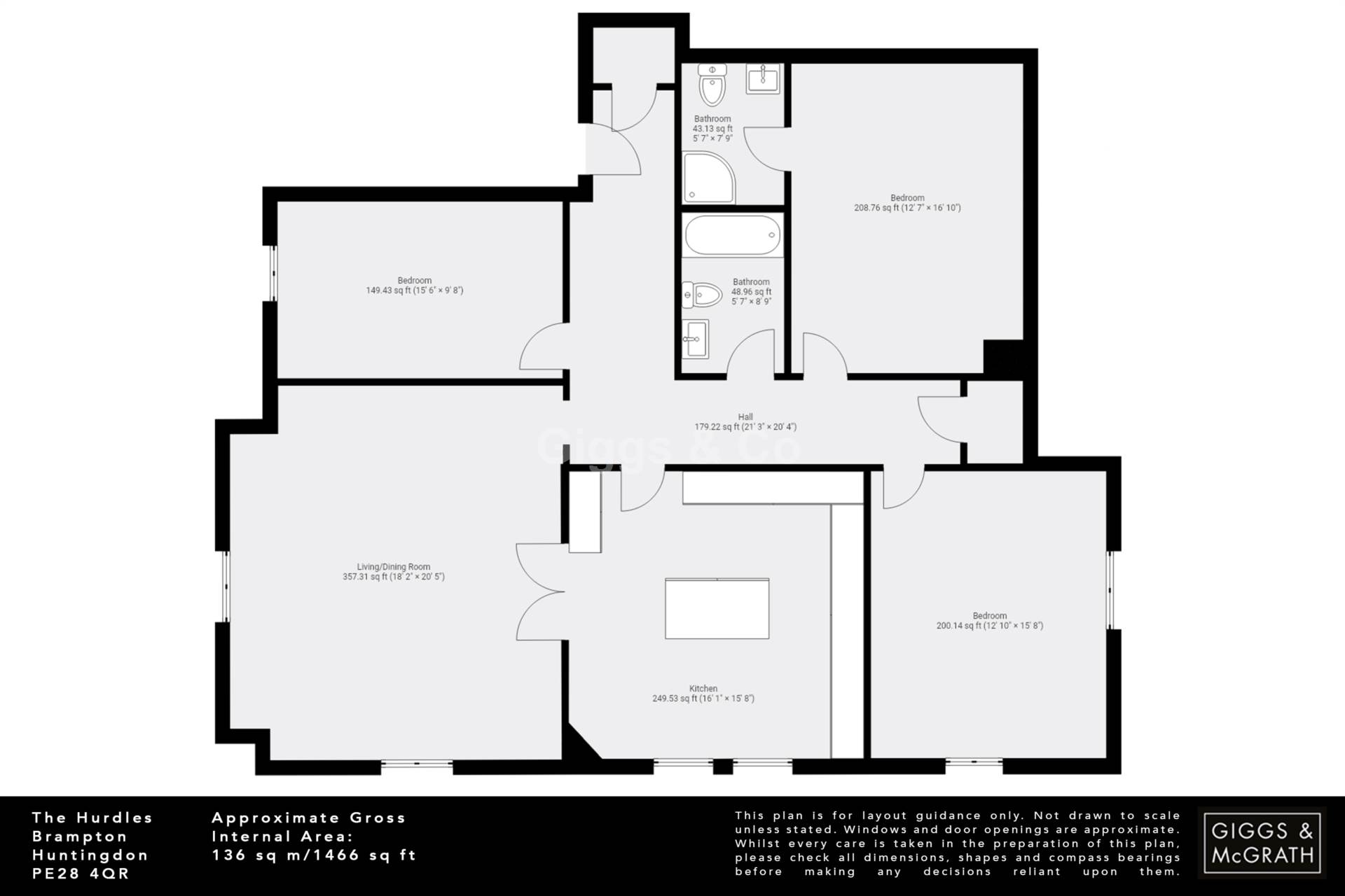 3 bed penthouse to rent in The Hurdles, Huntingdon 13