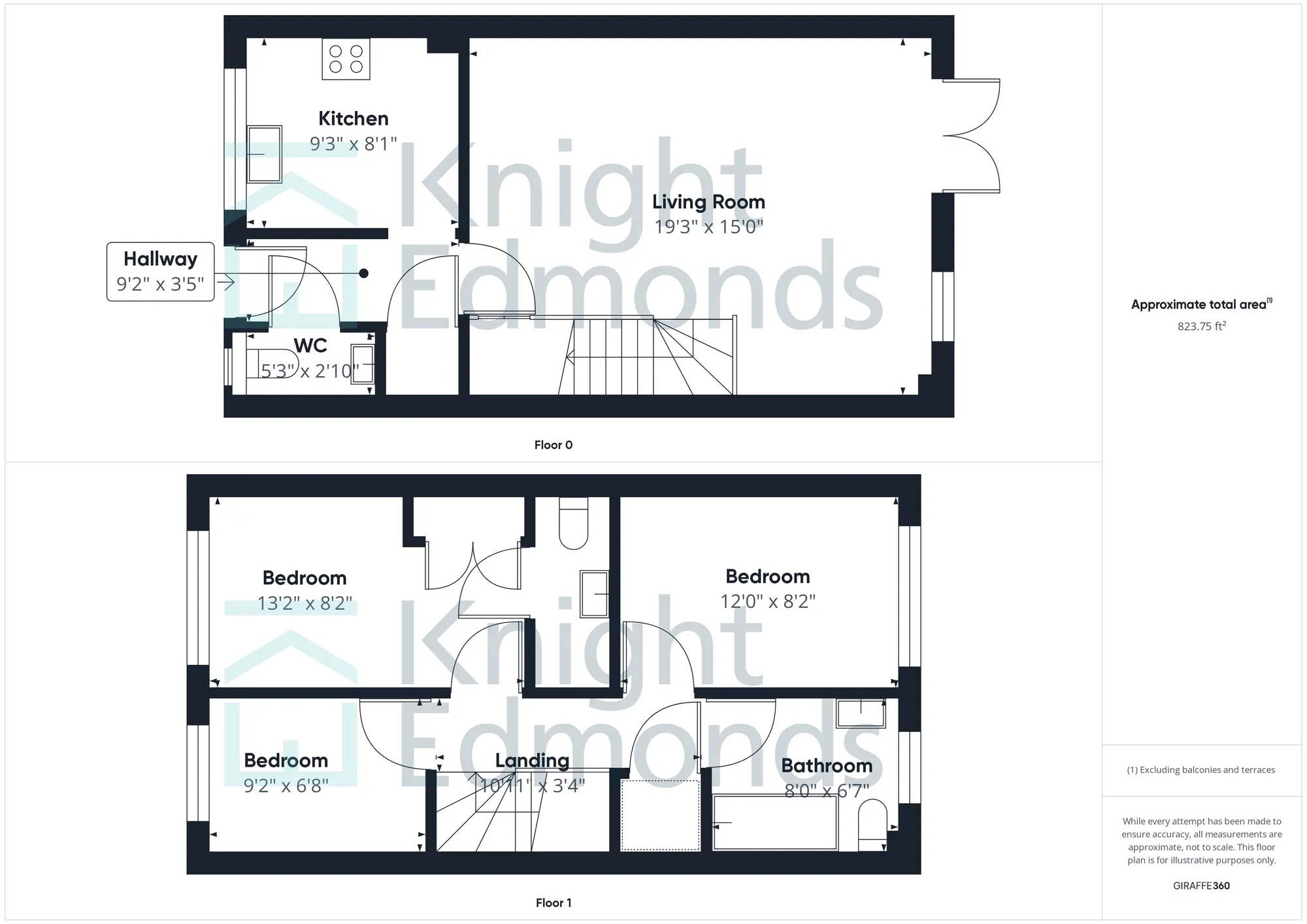 3 bed house for sale in Westborough Mews, Maidstone - Property floorplan