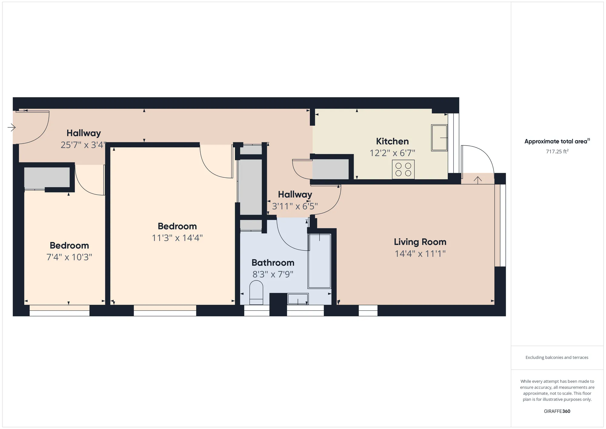 2 bed apartment for sale in Chilston Road, Tunbridge Wells - Property floorplan