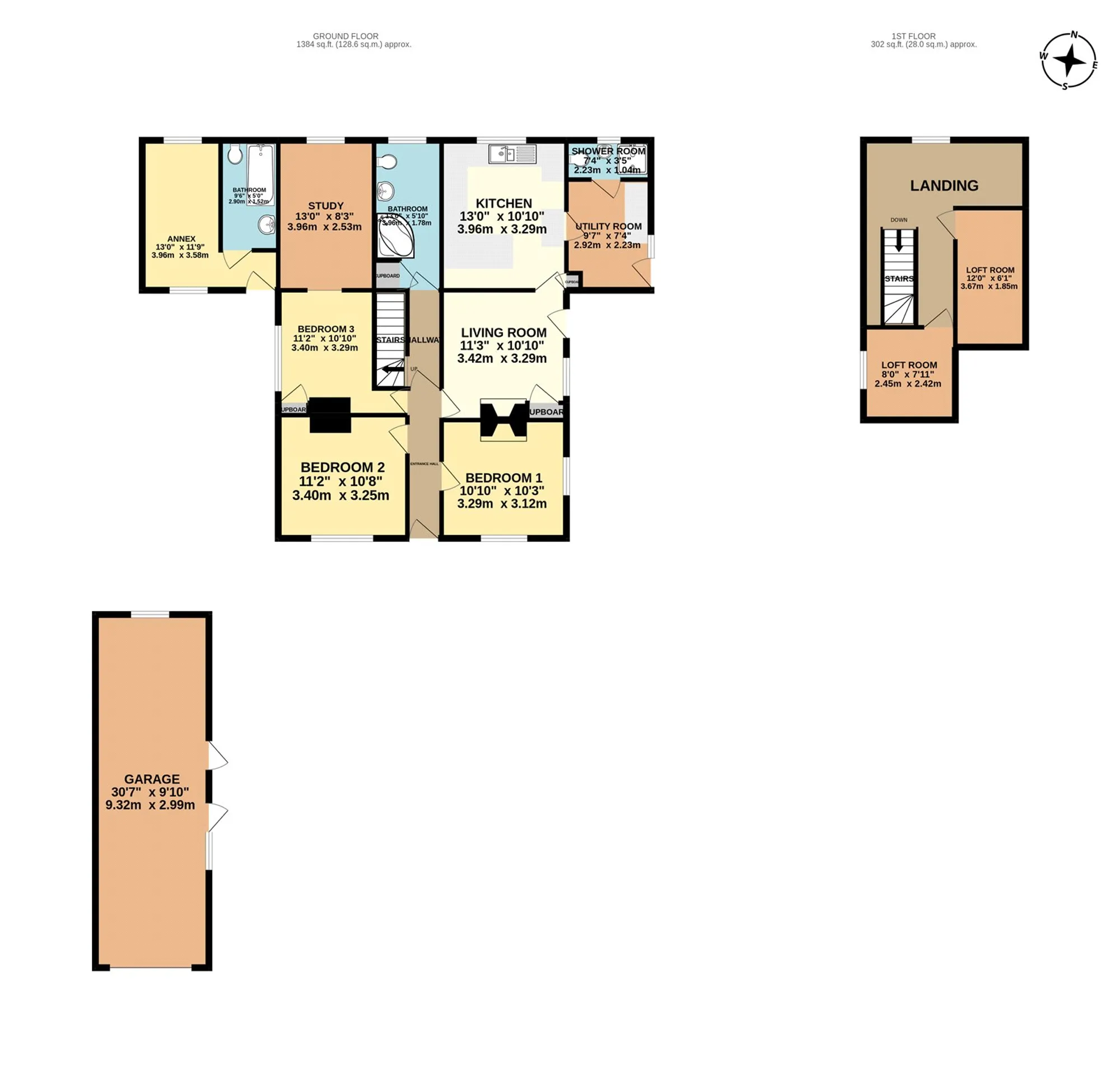 4 bed detached bungalow for sale in Workhouse Lane, Maidstone - Property Floorplan
