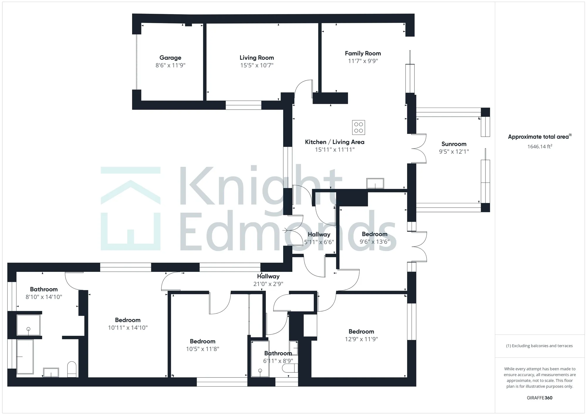 4 bed detached bungalow for sale in Sittingbourne Road, Maidstone - Property floorplan
