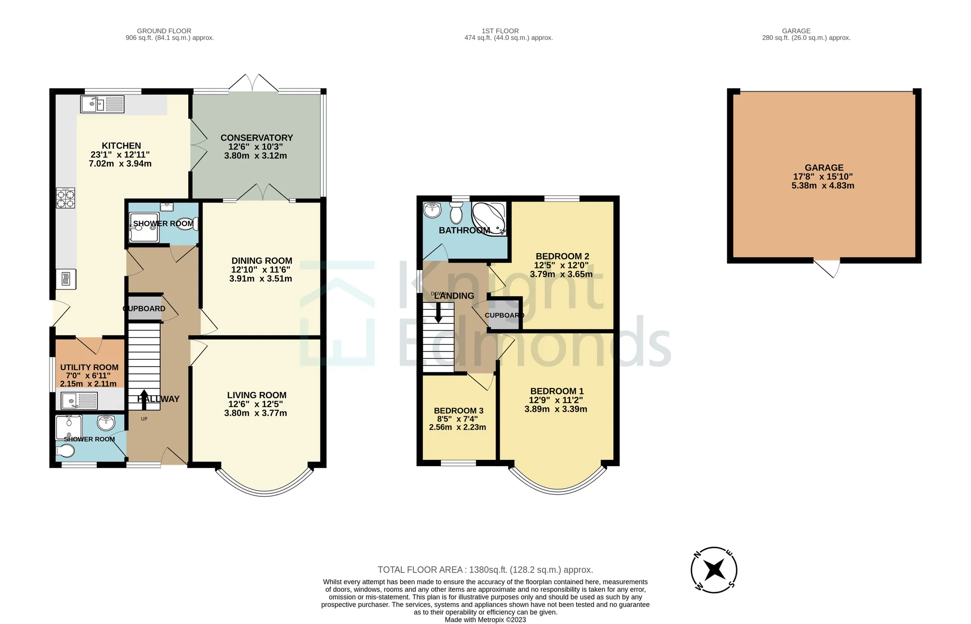 3 bed detached house for sale in Loose Road, Maidstone - Property floorplan
