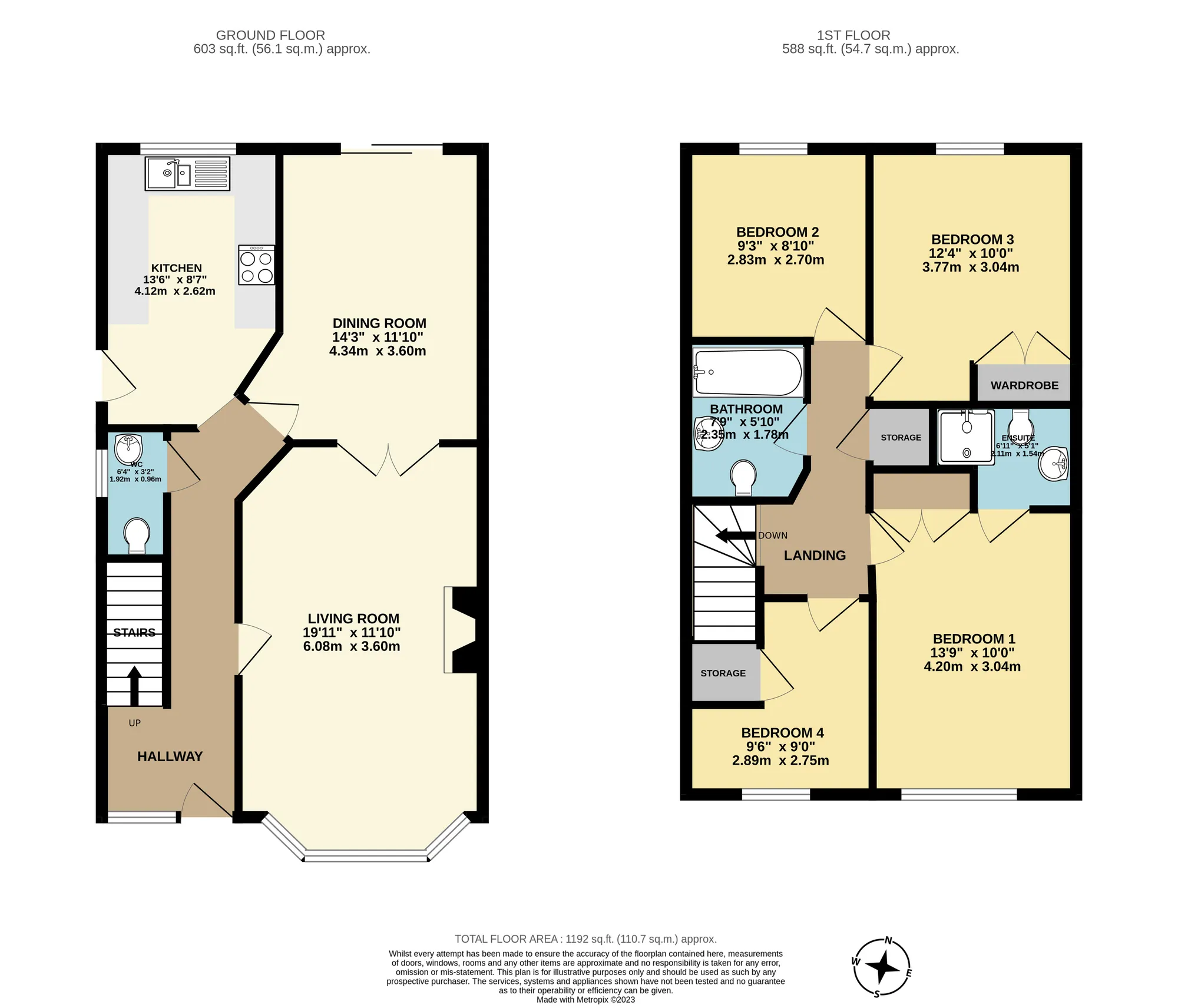 4 bed detached house for sale in Joy Wood, Maidstone - Property floorplan