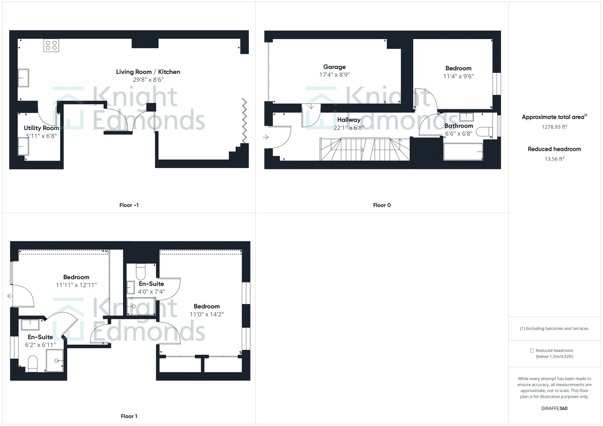 3 bed semi-detached house for sale in Castle View, Maidstone - Property floorplan