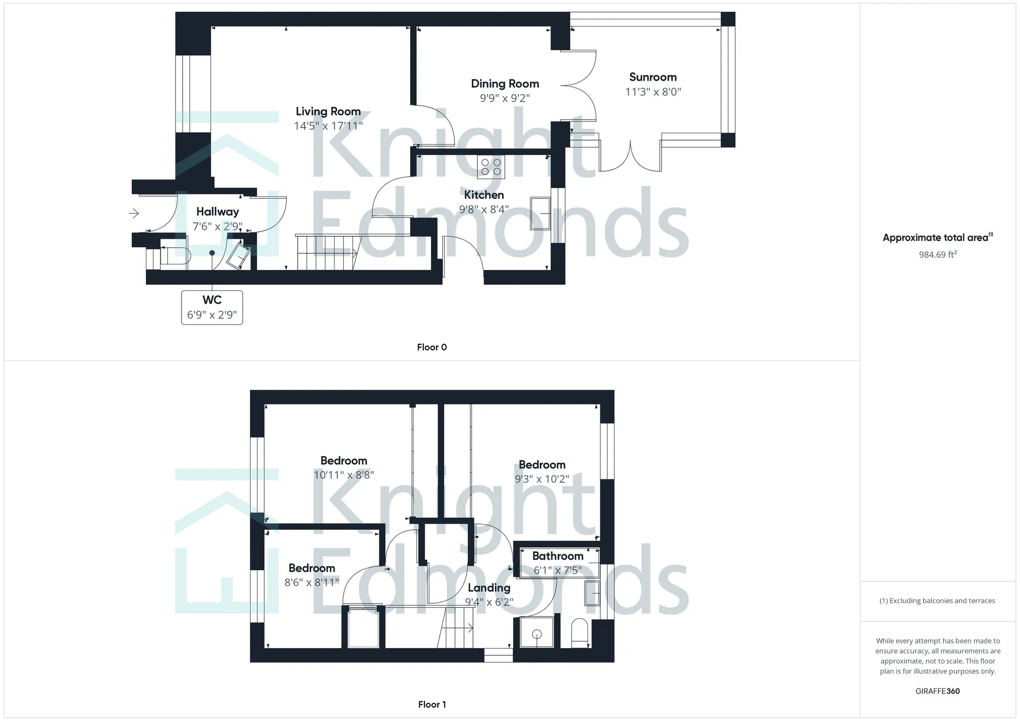 3 bed detached house for sale in Cotswold Gardens, Maidstone - Property floorplan