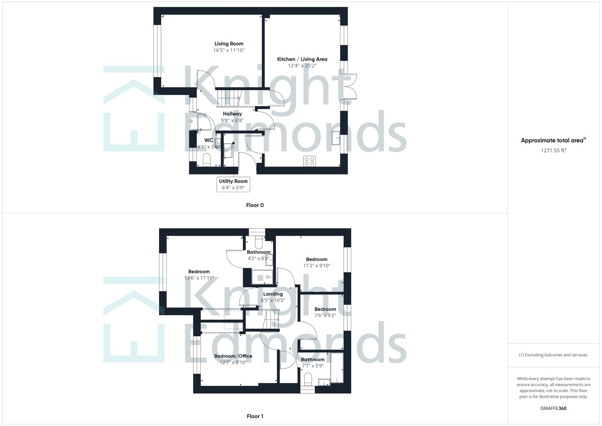 4 bed house for sale in St. Catherines Road, Maidstone - Property floorplan