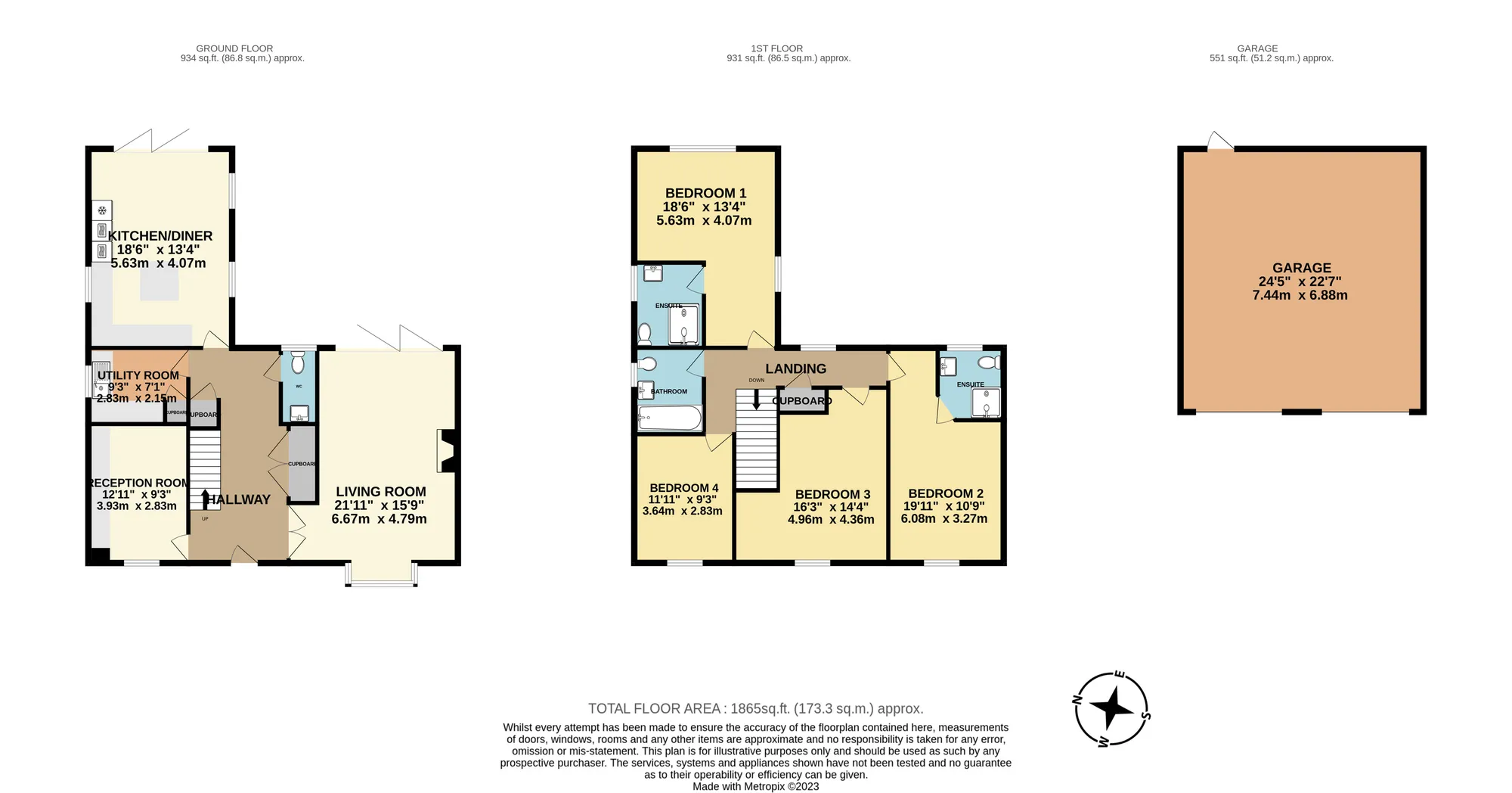 4 bed detached house for sale in Greensand Meadow, Maidstone - Property floorplan