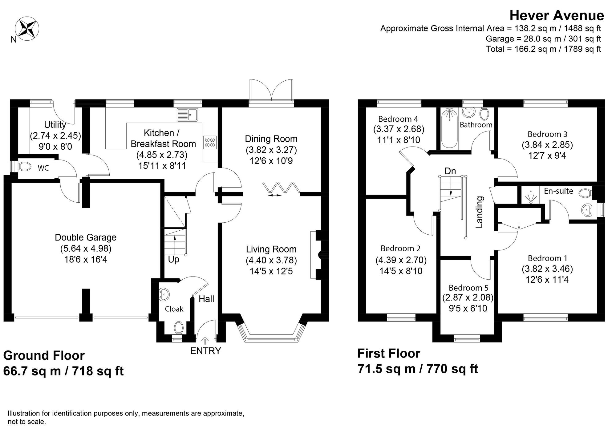 5 bed detached house for sale in Hever Avenue, Worcester - Property floorplan
